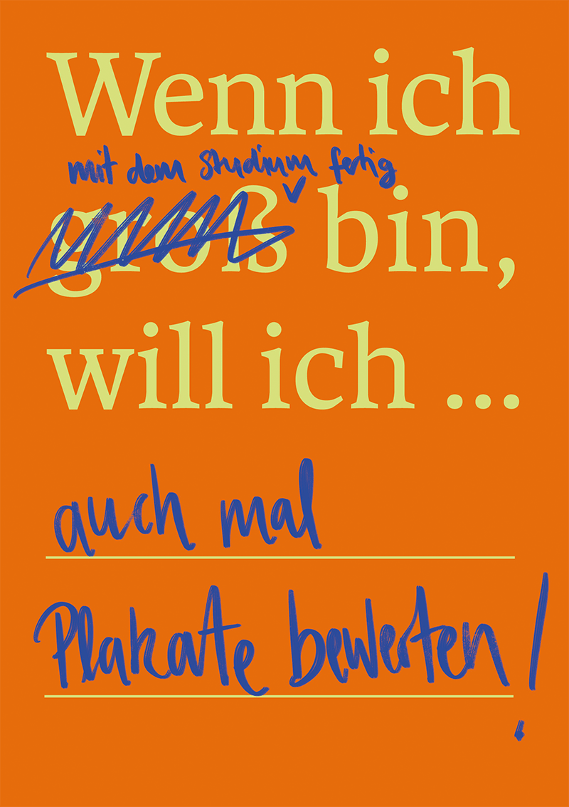 Plakat für den 35. Wettbewerbs des Deutschen Studentenwerks.