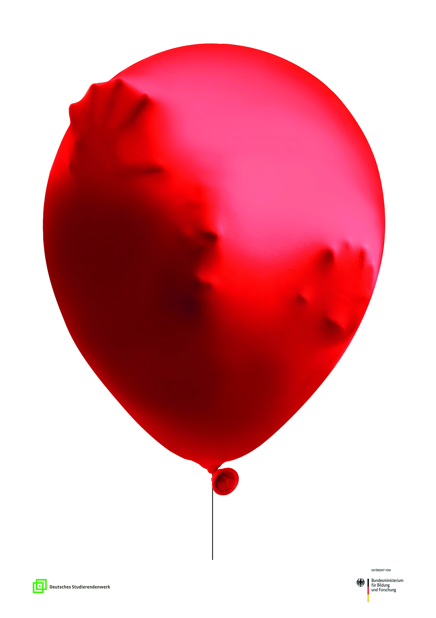 Plakat für den 35. Wettbewerbs des Deutschen Studentenwerks.