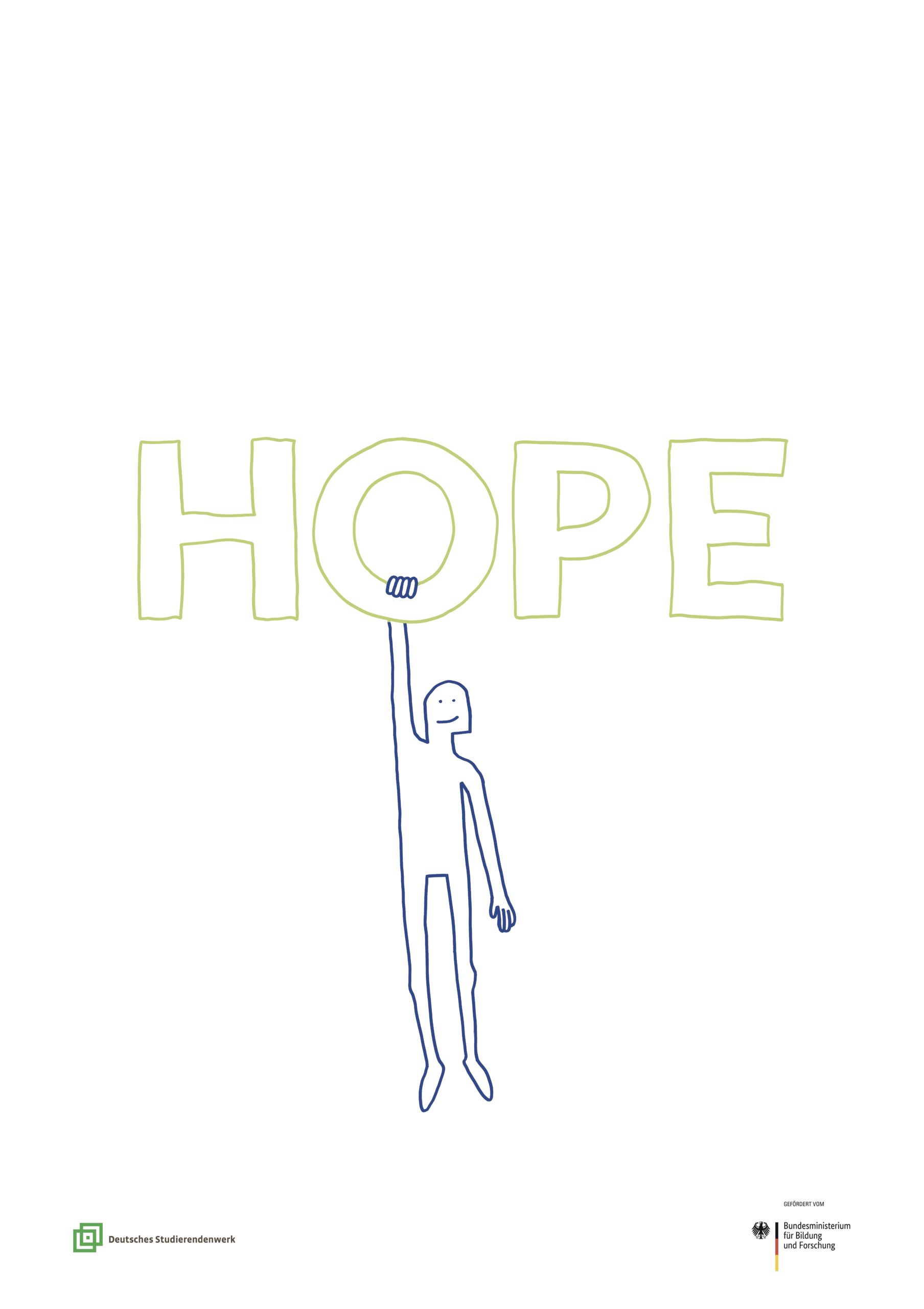 Plakat für den 35. Wettbewerbs des Deutschen Studentenwerks.