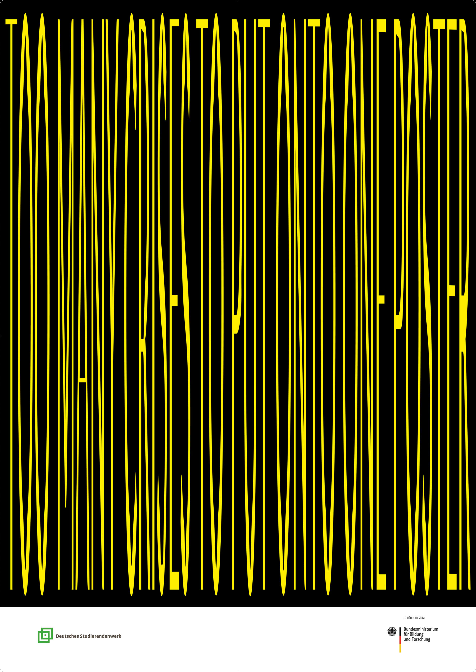 Plakat für den 35. Wettbewerbs des Deutschen Studentenwerks.