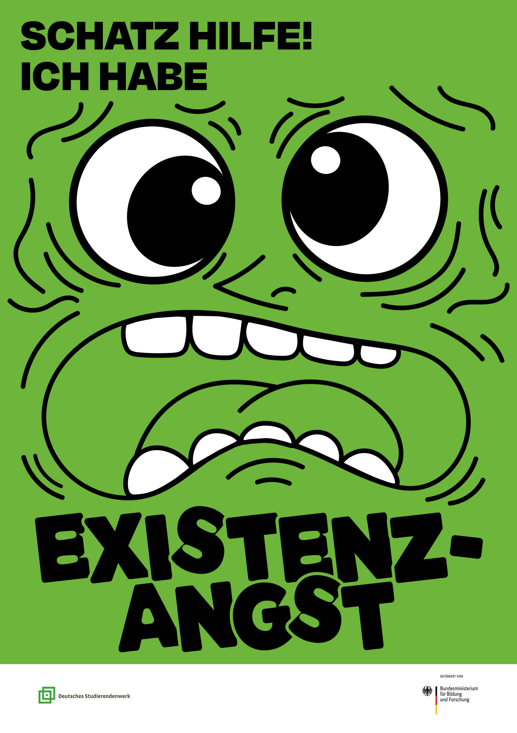 Plakat für den 35. Wettbewerbs des Deutschen Studentenwerks.