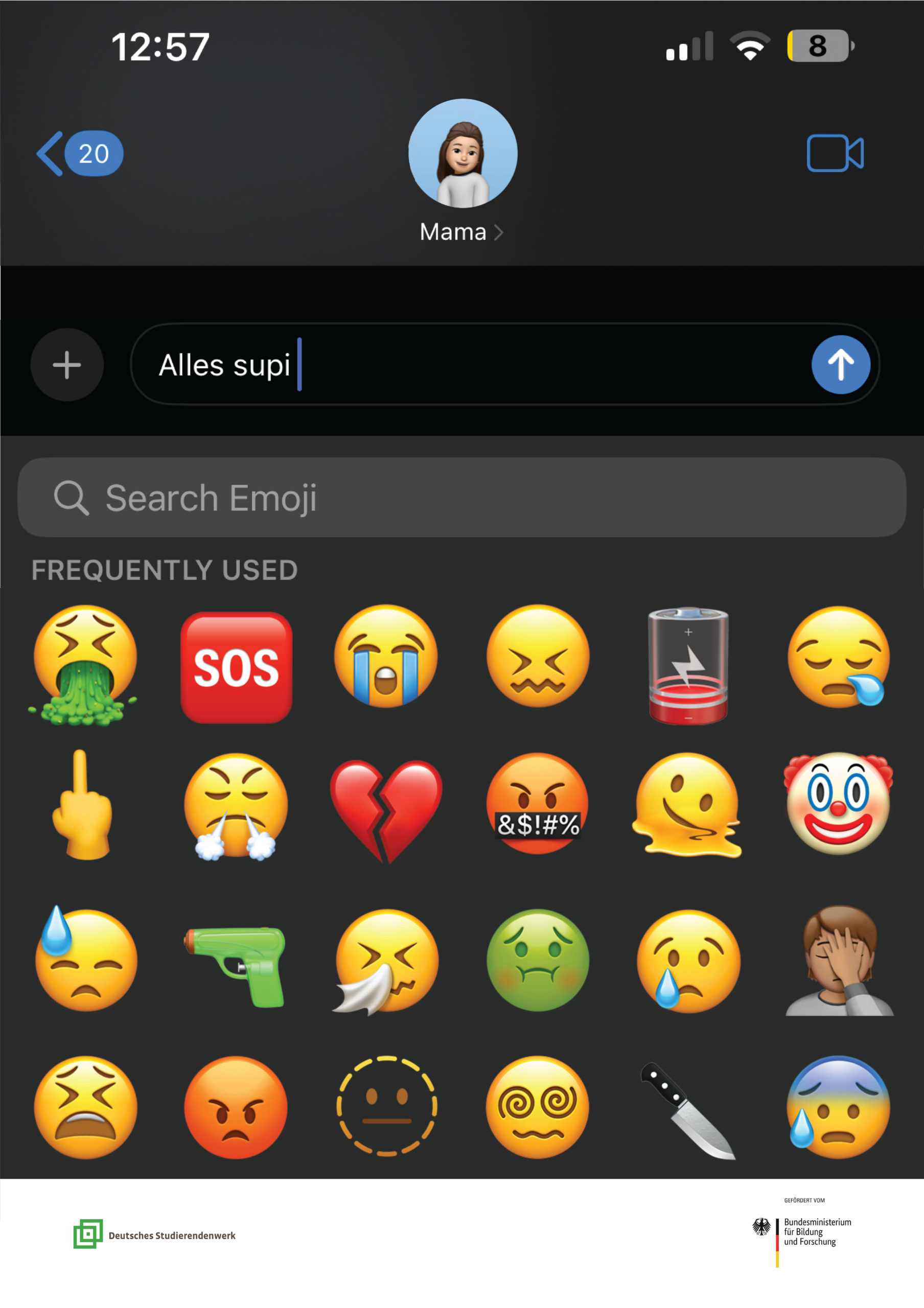 Plakat für den 35. Wettbewerbs des Deutschen Studentenwerks.