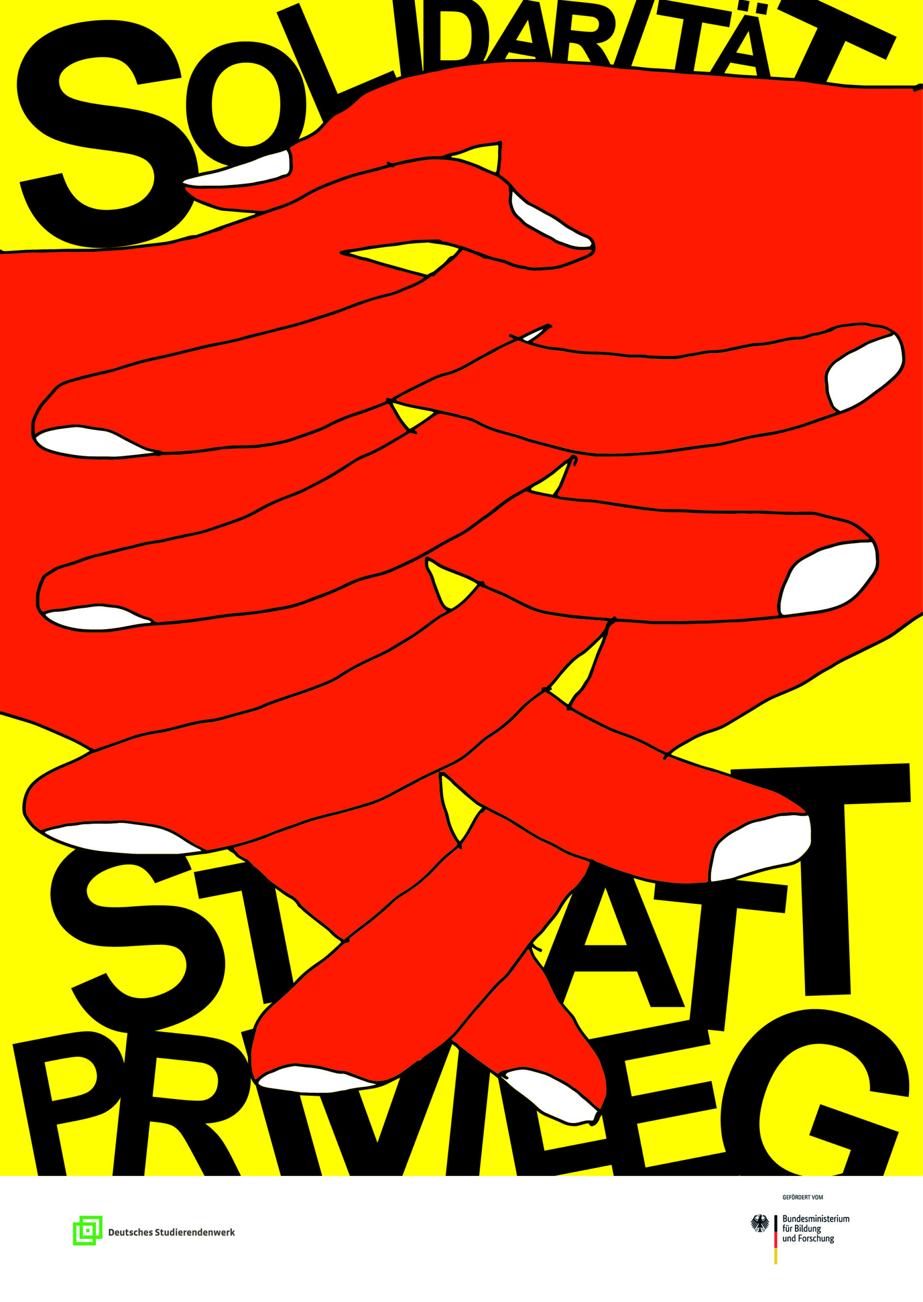 Plakat für den 35. Wettbewerbs des Deutschen Studentenwerks.