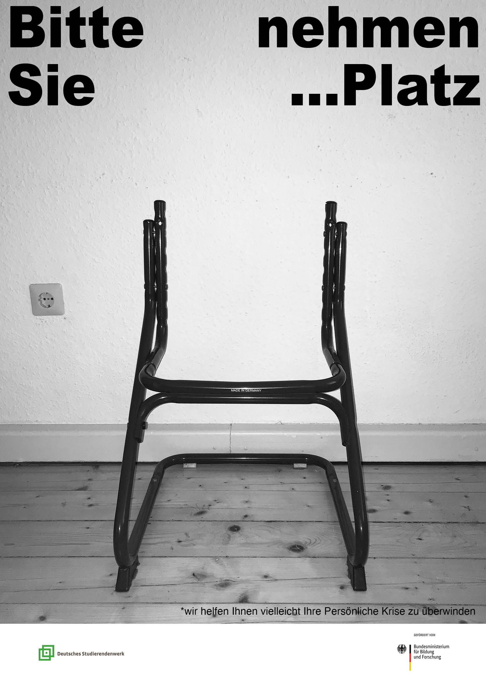 Plakat für den 35. Wettbewerbs des Deutschen Studentenwerks.