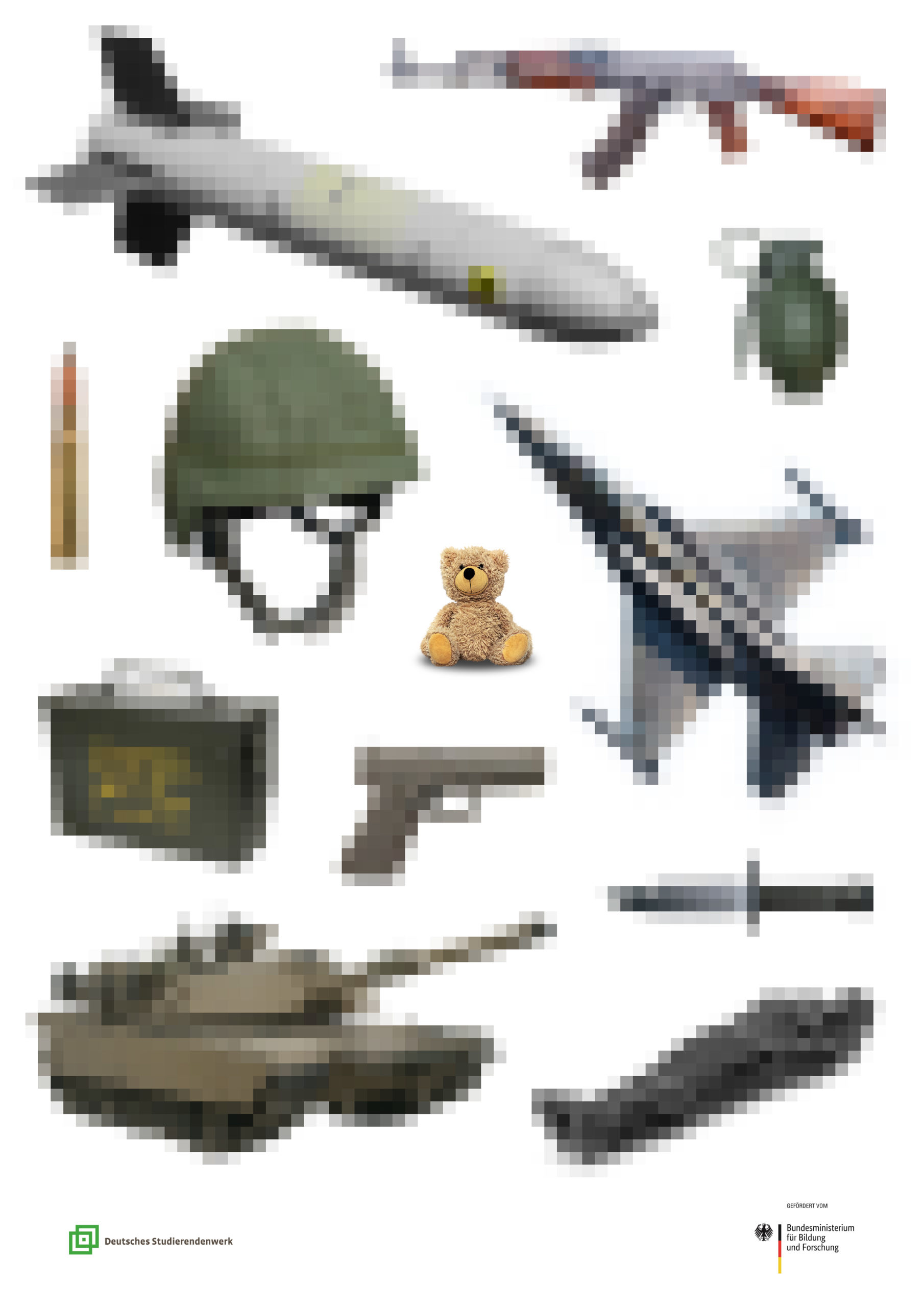 Plakat für den 35. Wettbewerbs des Deutschen Studentenwerks.