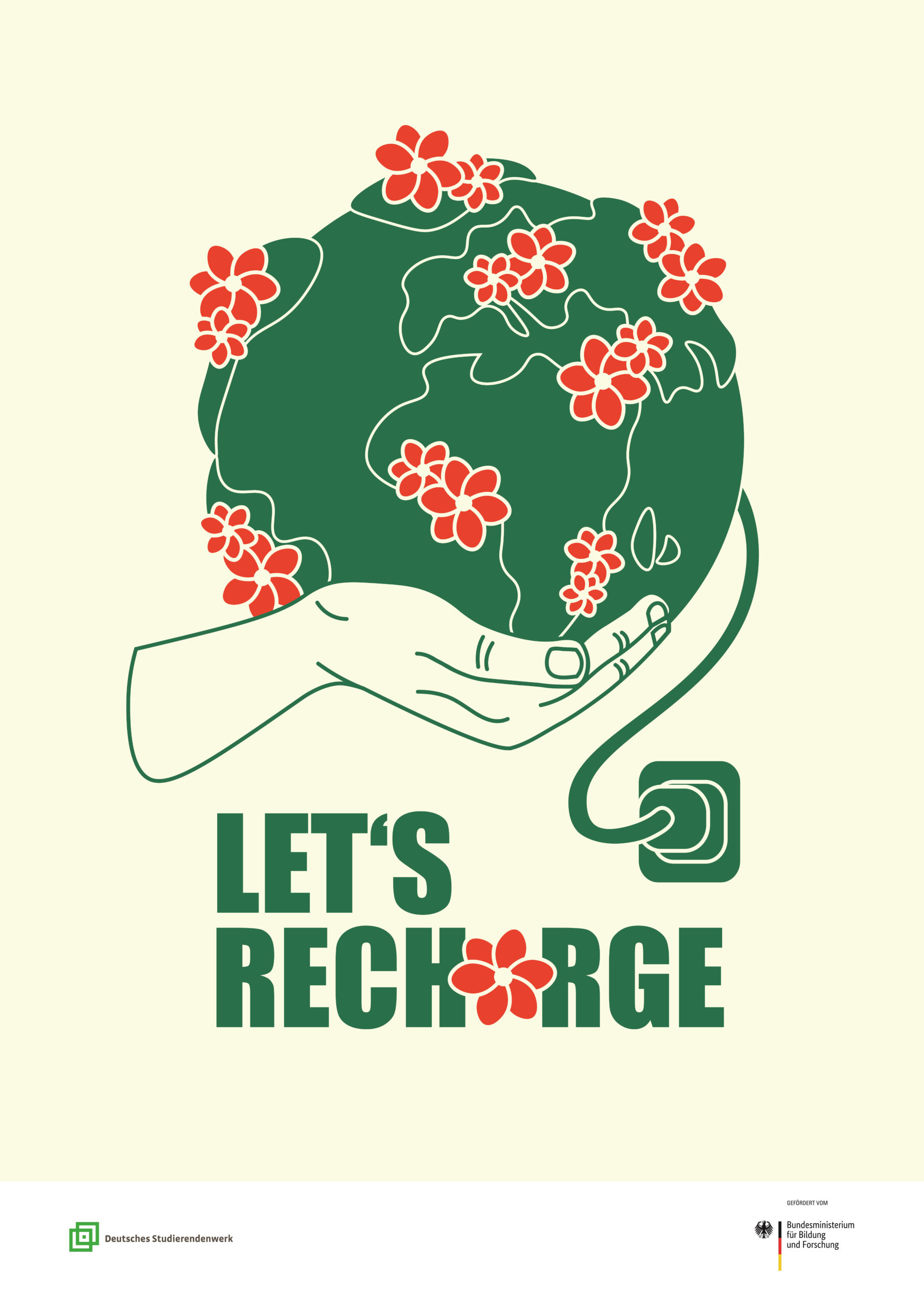 Plakat für den 35. Wettbewerbs des Deutschen Studentenwerks.